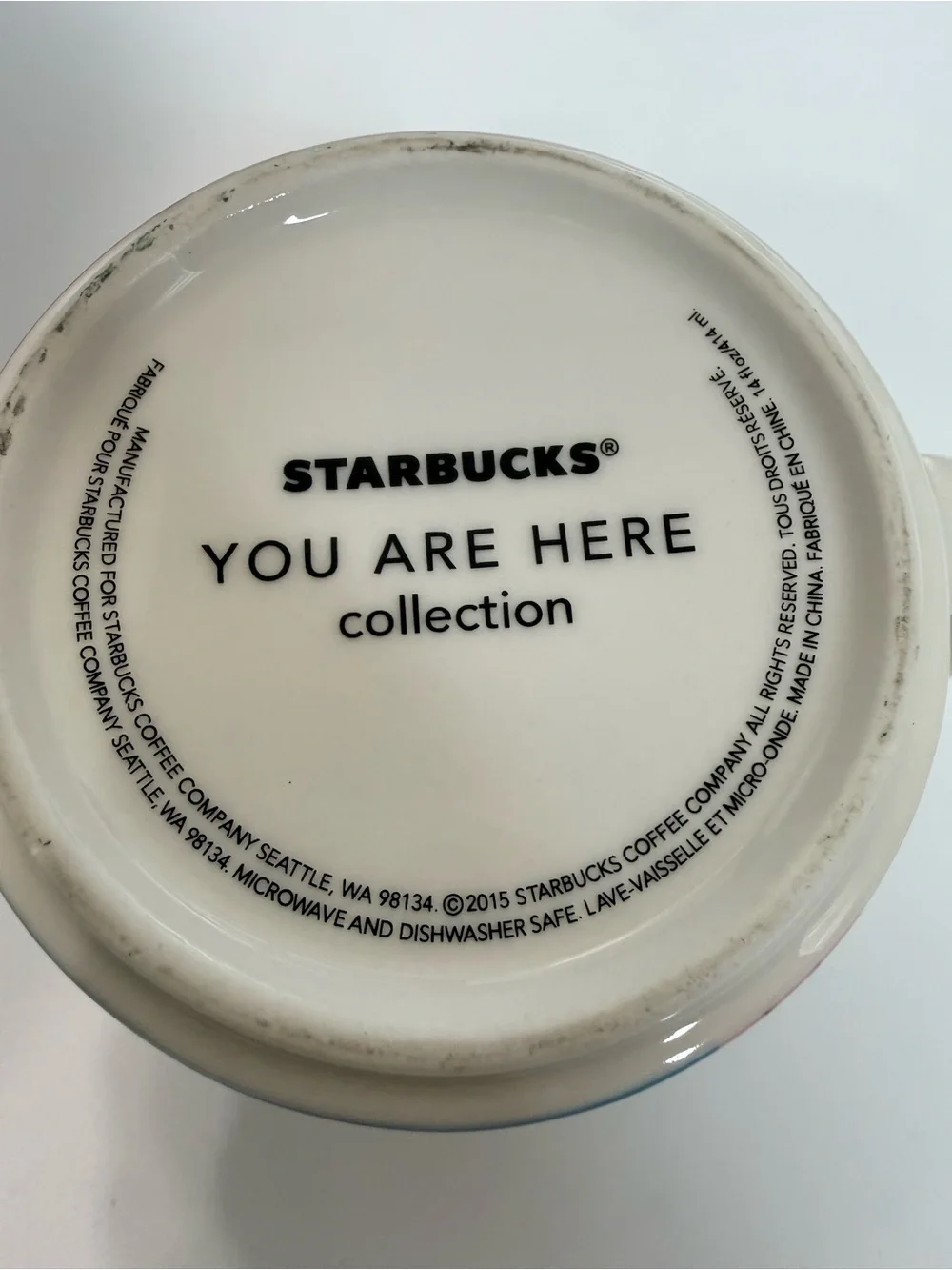 Starbucks Washington DC you are here 2015 collection coffee mug